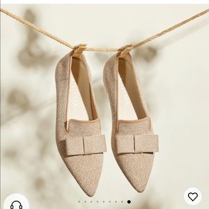 Vivaia Pointed-Toe Bow Loafers